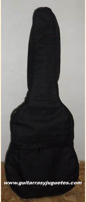 funda economica color negro liso para guitarra